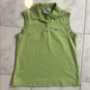 Lily Pulitzer Green Sleeveless Polo